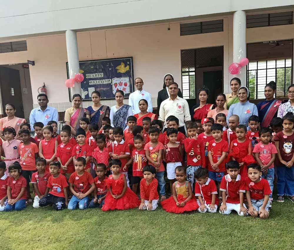students in traditional dress